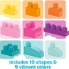 MEGA BLOKS First Builders Big Building Bag Toy Blocks with Pink Storage Bag for Toddler -  80pc - 3 of 4