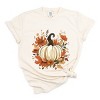Simply Sage Market Fall Pumpkin Floral Garment Dyed Tee - 2 of 4