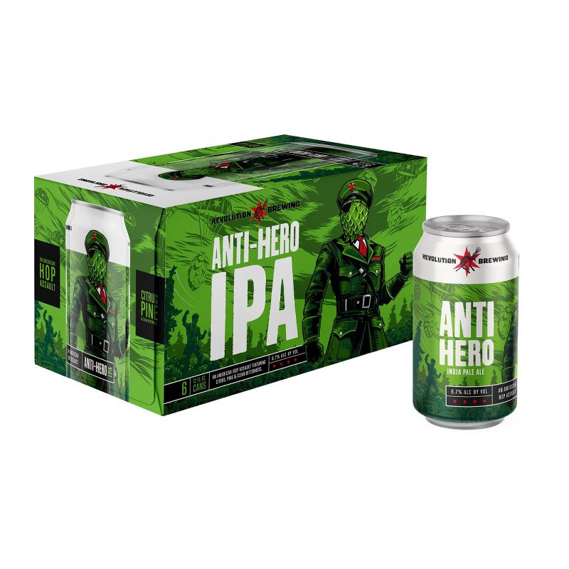 Revolution Anti-Hero IPA Beer - 6pk/12 fl oz Cans, 2 of 5