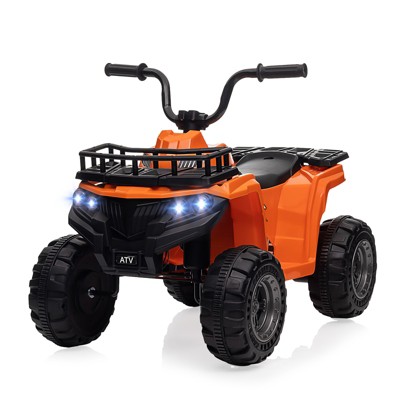 Garvee 12V Kids Electric Ride On Car, 4-Wheeler Quad ATV Play Car with 1.8MPH Max Speed, Treaded Tires, Push-Button Accelerator