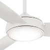 54" Minka Aire Modern Indoor Outdoor Ceiling Fan with LED Light Remote Control White Opal Glass Wet Rated for Patio Exterior - 3 of 4