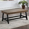 3pc Ralston Occasional Set Caramel/Black - Steve Silver Co.: Lift-Top Table, Nesting End Tables - 3 of 4