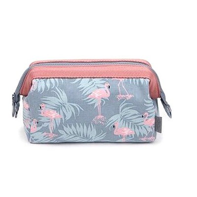 Cosmetic Bag Women Necessaire Make Up Bag Travel Waterproof Portable Makeup Bag Toiletry Kits(Grey egret)