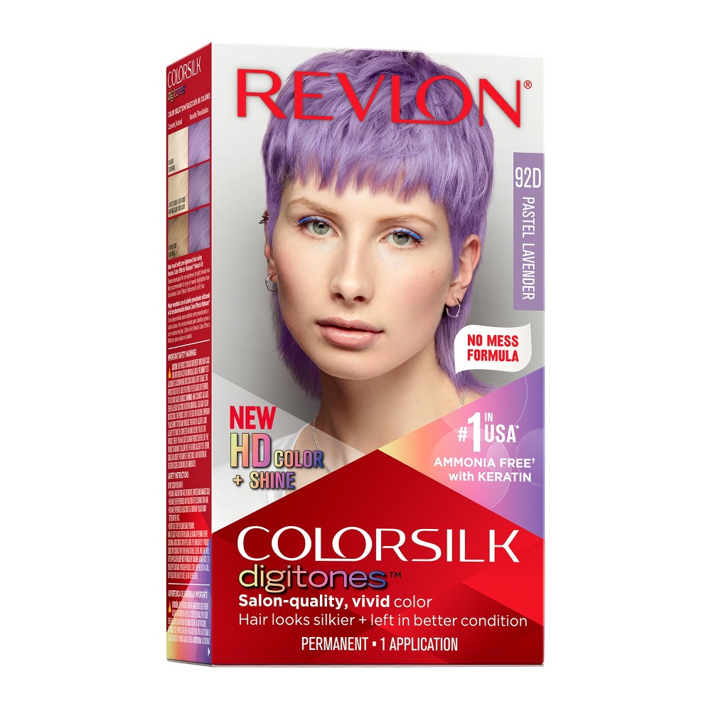 Photos - Hair Dye Revlon Permanent Hair Color ColorSilk Digitones with Keratin - 92D Pastel 