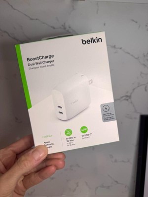 Belkin BoostCharge (20W) Dual USB-C with (40W) Stand Alone Wall
