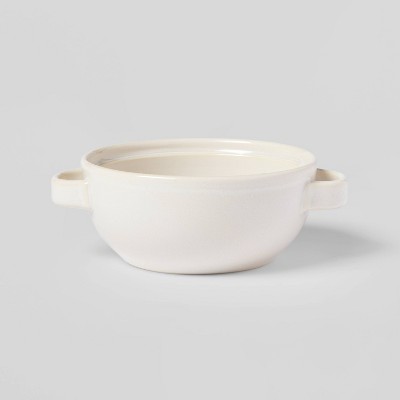 13.53oz Porcelain Woodbridge Soup Bowl with Handle White - Threshold™