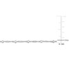 EVERLY JEWELRY | Sterling Silver 2.7mm Saturno Bead Station Singapore Chain Necklace - 18 in - 3 of 4