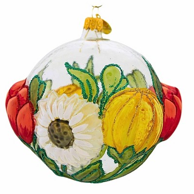 Morawski 4.25 In Springtime Flowers Spring Translucent Flowers Tree Ornaments