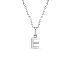 Girls' Tiny Initial Letter Sterling Silver Necklace - In Season Jewelry - 1 of 3