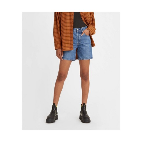 midi jean shorts