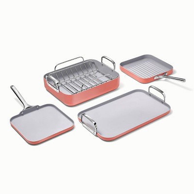 Caraway Home 2pc Ceramic Nonstick Mini Fry Pan And Mini Sauce Pan Set  Perracotta : Target