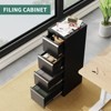 4-Drawer File Cabinet w/Lock, Heavy Duty Metal Filing Cabinet for Letter/Legal/A4/F4 Documents - Vertical Storage for Home Office | Requires Assembly - 3 of 4