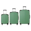 INFURNIC Bag And Luggage Sets 3 Piece Durable Rolling Suitcases with Silent Wheels, Stylish Travel Luggage Suitcase Set, Green, 20.87"*11.81"*30.31" - 2 of 4