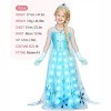Joyfy Kids Ice Princess Dress, Light-Up Princess Halloween Costume for Girls Dress Up Cosplay Party Decor, Sequin Gown for Birthday - 2 of 3