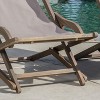 Gulches Set of 2 Beach Sling Chair, Patio Chair for Patio, Outdoor, Garden, Poolside - Gray - 4 of 4