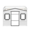 PAGED Twin Size Loft Bed with Under-bed Space, Wooden Bed Frame with Windows, Ladder and Guardrail, Modern Bunk Bed for Boy and Girl - 4 of 4