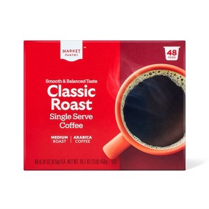 Premium Roast Medium Roast Coffee - Single Serve Pods - Market Pantry™ - 1 of 3