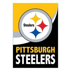 NFL Pittsburgh Steelers Garden Flag 12x18 Double Sided, Officially Licensed Sports Flags For Outside, Indoor and Outdoor Flags for Football Fans - 1 of 1