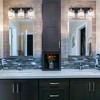 LLHZSY 3/4/5 Light Modern Bathroom Vanity Light  Dimmable Cylinder Crystal Wall Light-Black&Gold - 3 of 4