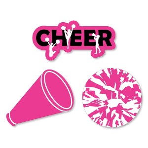 Big Dot of Happiness We've Got Spirit - Cheerleading - DIY Shaped Birthday Party or Cheerleader Party Cut-Outs - 24 Count - 1 of 4
