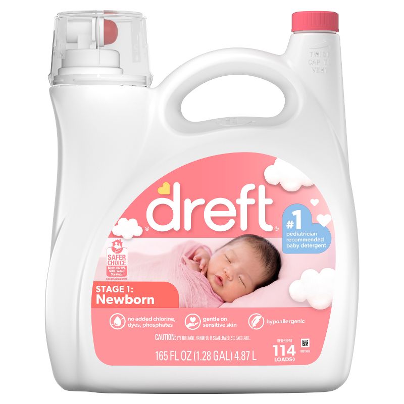Dreft Stage 1: Newborn Liquid Laundry Detergent, 3 of 16
