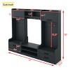 4-In-1 Detachable Particle Board Hall Tree Entryway With Bench,Coat Rack With 7 Hooks And Shoe Storage,For Hallways,Living Room-Cuddlewood - 4 of 4