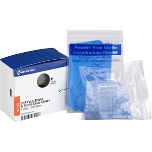 First Aid Only Inc CPR Face Shield/Vinyl Gloves White FAE6015 - 1 of 2