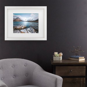 Trademark Fine Art Philippe Sainte Laudy Blue Fjord Matted Framed Art - 1 of 4