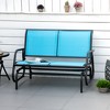 Outsunny 2-Person Outdoor Glider Bench, Patio Double Swing Rocking Chair Loveseat w/Powder Coated Steel Frame for Backyard Garden - 2 of 4