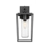 Sheridan Outdoor Wall Sconce - Black Steel, Dimmable, 1 Bulb, Wet Rated, 18" Height - 2 of 4