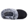 RockDove Women's Faux Fur Collar Moc Toe Slide Slipper - 3 of 4