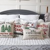4 Pcs 18x 18 Christmas Pillow Covers Farmhouse Rustic Winter Xmas Decorative Pillow Cases - 2 of 4