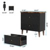 Tribesigns Wooden 2 Drawer Lateral File Cabinet - 4 of 4