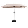 Ainfox 13ft Outdoor Patio Umbrella With Umbrella Base Double-sided Deck Pool Umbrella with 1.5 Inch Pole, Fade Resistant  for Porch, Market, Backyard - 4 of 4