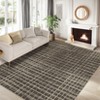 Plaid Machine Washable Rug with Rubber Backing Modern Non-Slip Carpet for Living Room, Bedroom, Dining Room, Office, Playroom, Nursery - 4 of 4