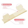 Unique Bargains Stainless Steel Rounded Ends Gentle Care Pet Comb 3 Pcs - 3 of 4
