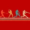 Boy's Design By Humans Vintage Distressed Baseball Swing By LuckyCharm99 T-Shirt - 2 of 2