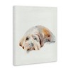 Stupell Industries Scruffy Dog Laying Down Painting Canvas Art - 2 of 4