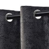 Modern Geometric Waves Room Darkening Semi-Blackout Curtains, Set of 2 by Blue Nile Mills - 2 of 4