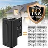 DOMETOUR Home Security Door Lock Reinforcement, with 3" Stop Withstand 800 lbs, for Inward Swinging Front Door, Metal Flip Deadbolt Latch Defend Home - 4 of 4