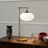 Hudson and Canal 25" Tall Arc Table Lamp with Glass Shade - 4 of 4