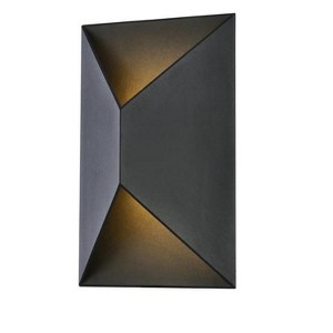 Elegant Lighting Raine Integrated LED wall sconce in black - 1 of 4