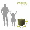 Majestic Home Goods,Cube Pouf Villa - 2 of 4