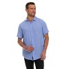 Canada Weather Gear Men’s Linen Look Short Sleeve Button-Up Shirt – Lightweight Collared Casual Shirt for Summer - 4 of 4