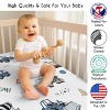 Sweet Jojo Designs Baby Boy Fitted 100% Cotton Muslin Crib Sheet Construction Truck Green and Blue - 3 of 4