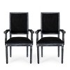 Set of 2 Maria French Country Wood Upholstered Dining Chairs - Christopher Knight Home - 2 of 4