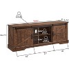 SinCiDo TV Stand for 75 Inch TV with Sliding Barn Door, Farmhouse Entertainment Center Rustic Wood Media Console Cabinet - 3 of 4
