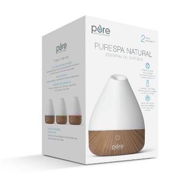Serenity Whisper 6'' White Ultrasonic Aromatherapy Oil Diffuser