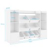 Kids Toy Storage Organizer with 8 Removable Toy Bins, Bookshelf & 2 Storage Cubbies – Playroom, Bedroom & Classroom Organization, White - 2 of 4