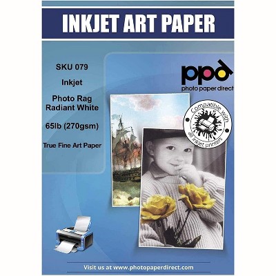 PPD Matte True Fine Art Paper 11x17" 25 sheets 270 gsm for Inkjet printers